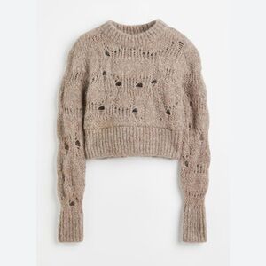 H&M Alpaca Wool Blend Crew Neck Sweater